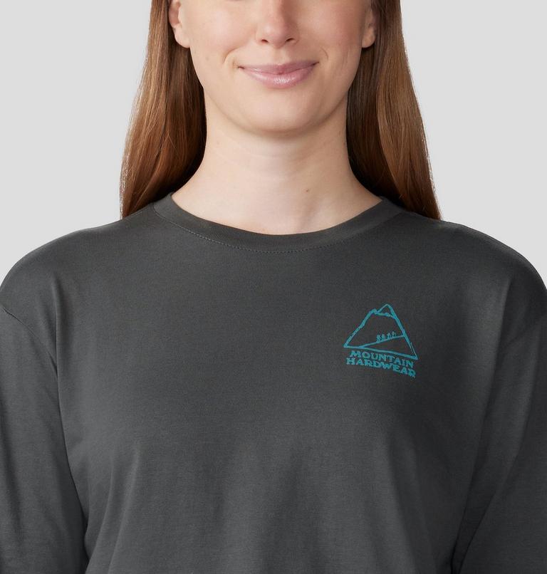 Women's MHW Mountain Boxy Crop Long Sleeve, Color: Volcanic, image 4