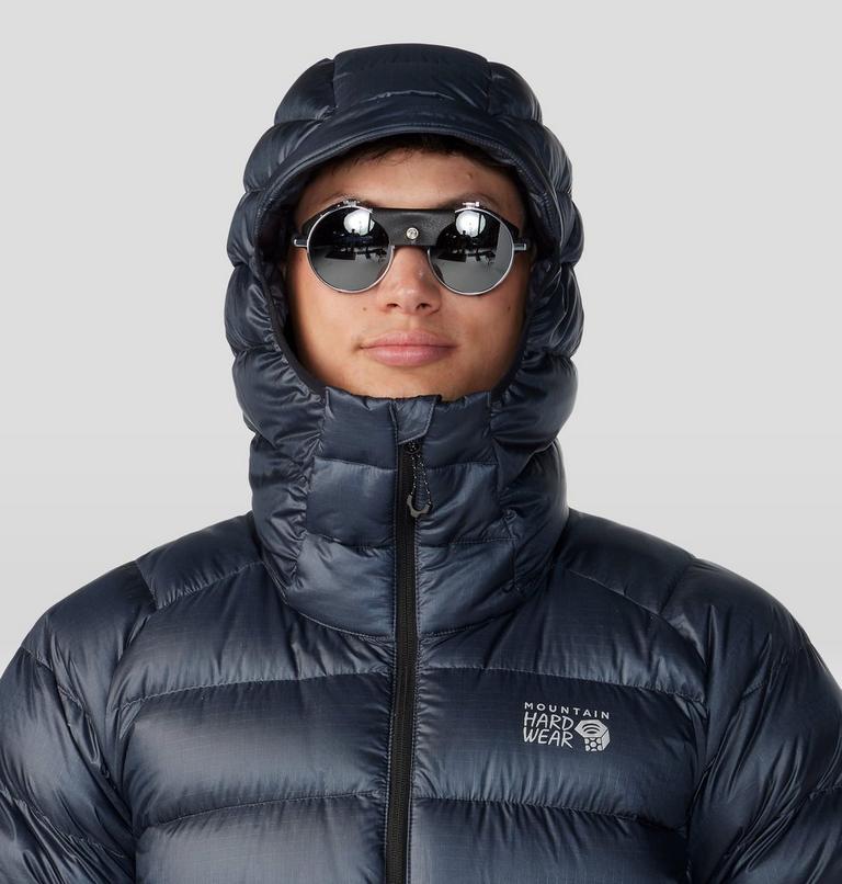Men's Phantom Alpine Down Hooded Jacket, Color: Blue Slate, image 4