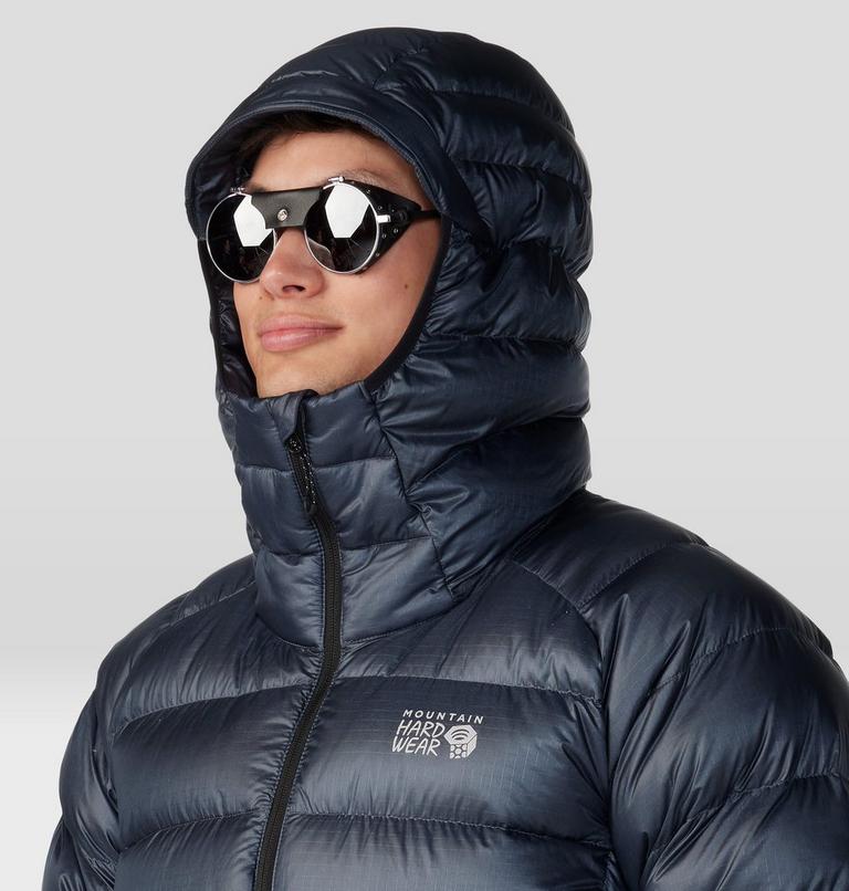 Men's Phantom Alpine Down Hooded Jacket, Color: Blue Slate, image 5