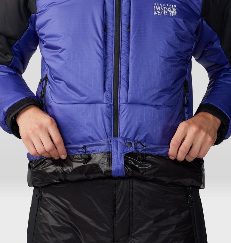 Men's Compressor Alpine Hooded Jacket, Color: Klein Blue, Black, image 6