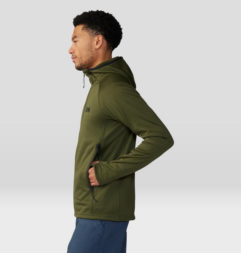 Men's Sendura Hoody, Color: Surplus Green Heather, image 3