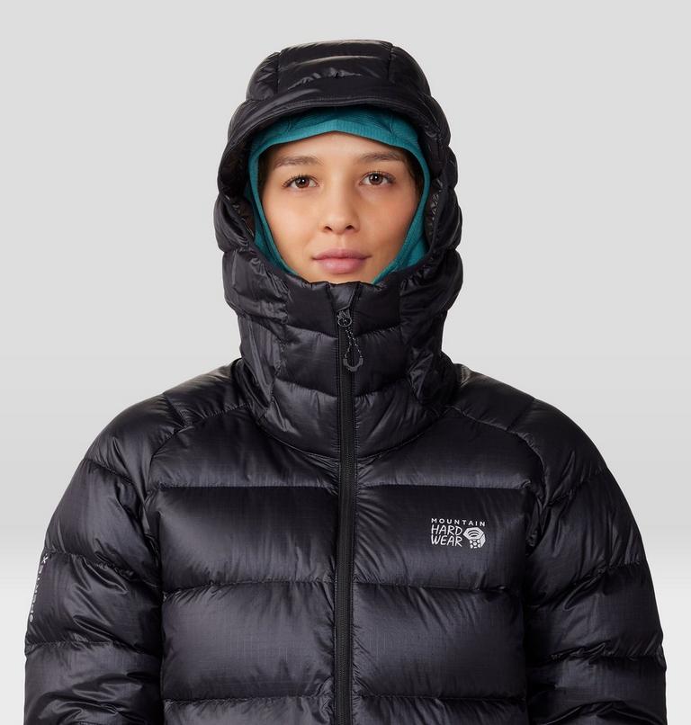 Women's Phantom Alpine Down Hooded Jacket, Color: Black, image 4
