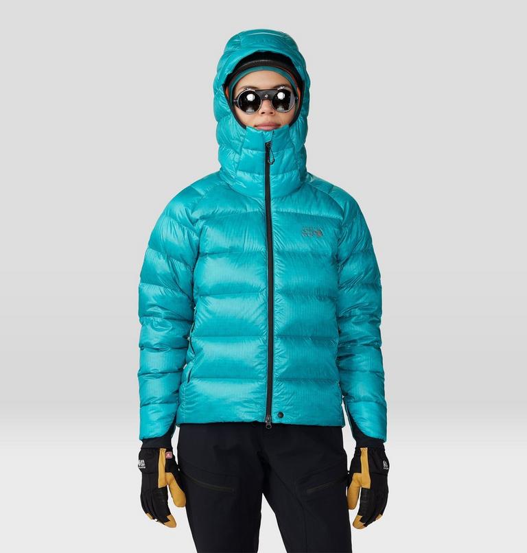 Women's Phantom Alpine Down Hooded Jacket, Color: Synth Green, image 12