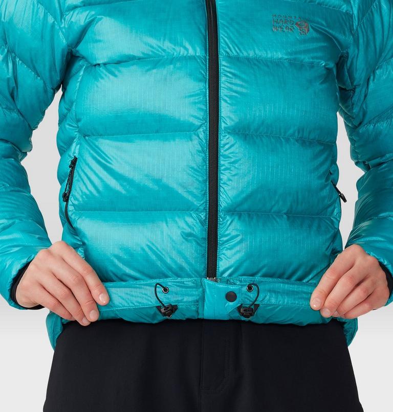 Women's Phantom Alpine Down Hooded Jacket, Color: Synth Green, image 7