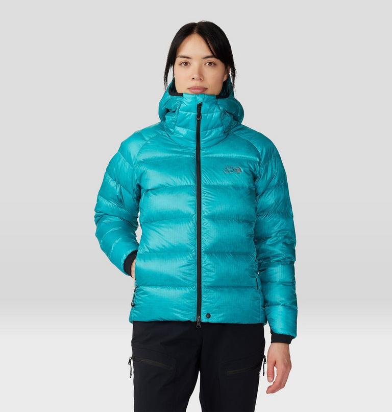 Women's Phantom Alpine Down Hooded Jacket, Color: Synth Green, image 11
