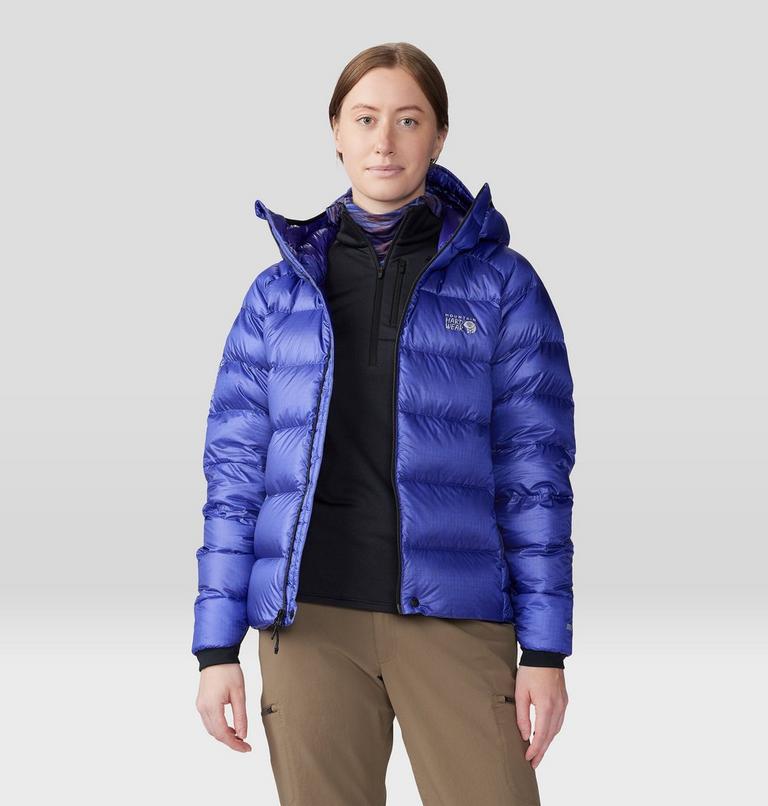 Women's Phantom Alpine Down Hooded Jacket, Color: Klein Blue, image 12