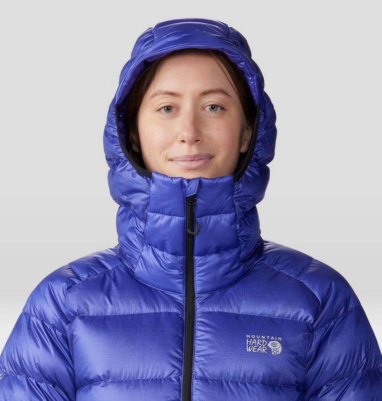 Women's Phantom Alpine Down Hooded Jacket, Color: Klein Blue, image 4