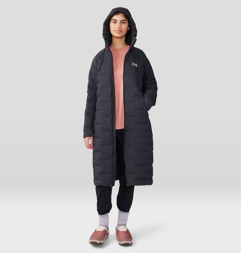 Women's Stretchdown Long Parka, Color: Black, image 7