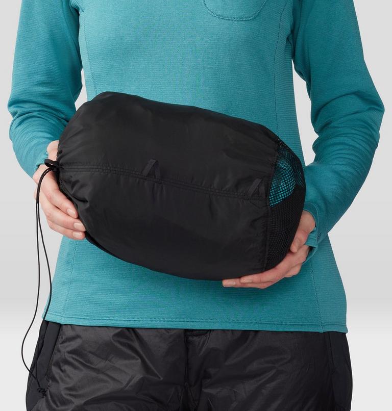 Women's Compressor Alpine Hooded Jacket, Color: Synth Green, Black, image 8