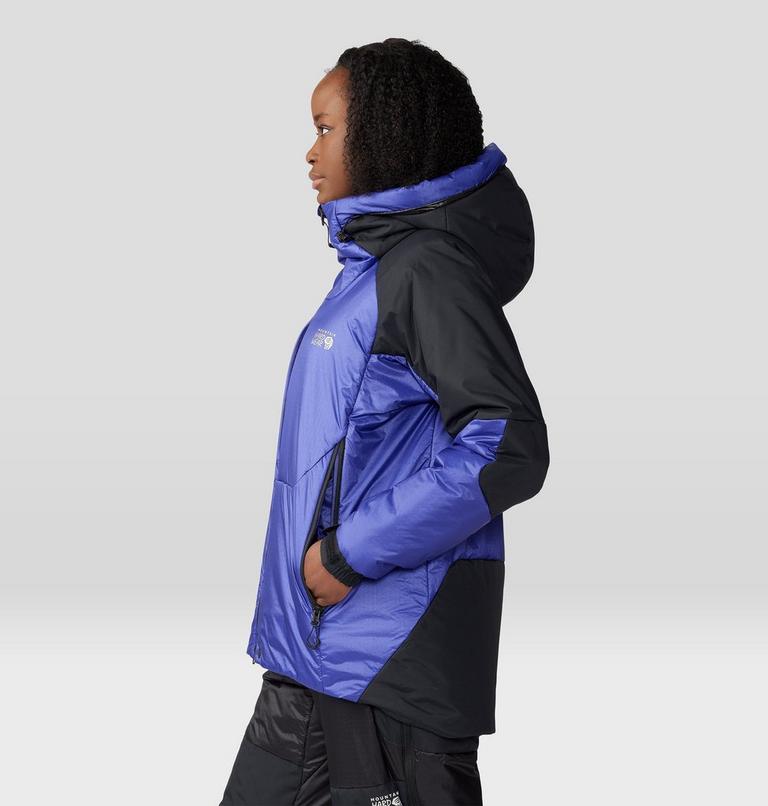 Manteau à capuchon Compressor Alpine Femme, Color: Klein Blue, Black, image 3