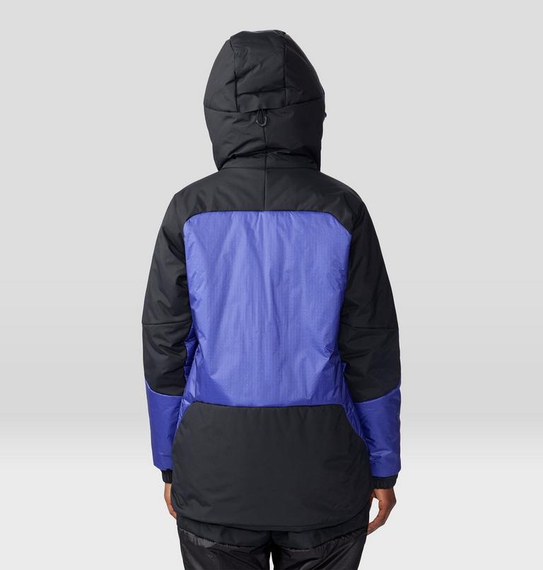 Manteau à capuchon Compressor Alpine Femme, Color: Klein Blue, Black, image 2
