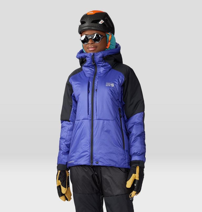 Manteau à capuchon Compressor Alpine Femme, Color: Klein Blue, Black, image 1
