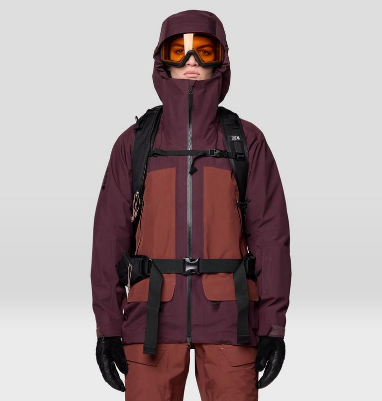 Women's Boundary Ridge GORE-TEX Jacket, Color: Blackberry, Bourbon Brown, image 5