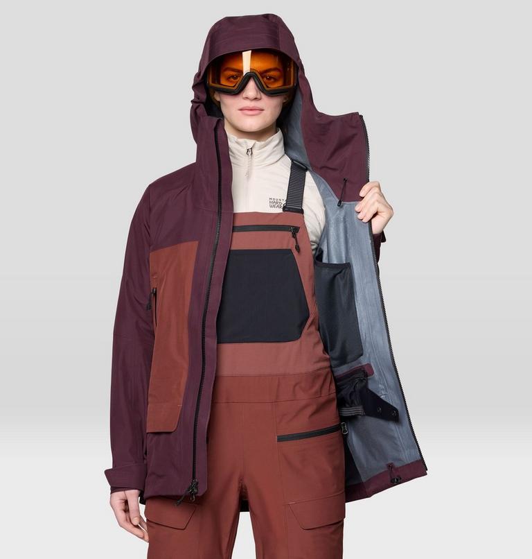 Women's Boundary Ridge GORE-TEX Jacket, Color: Blackberry, Bourbon Brown, image 8