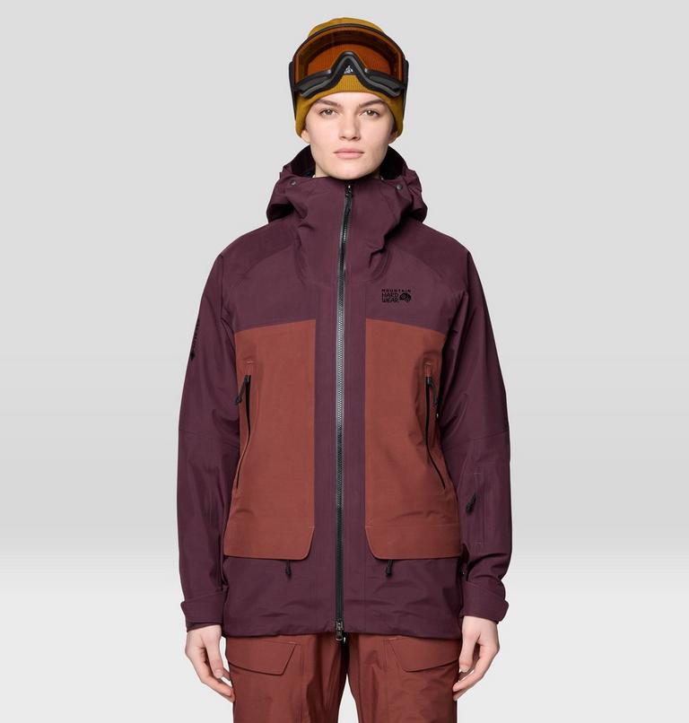 Women's Boundary Ridge GORE-TEX Jacket, Color: Blackberry, Bourbon Brown, image 1