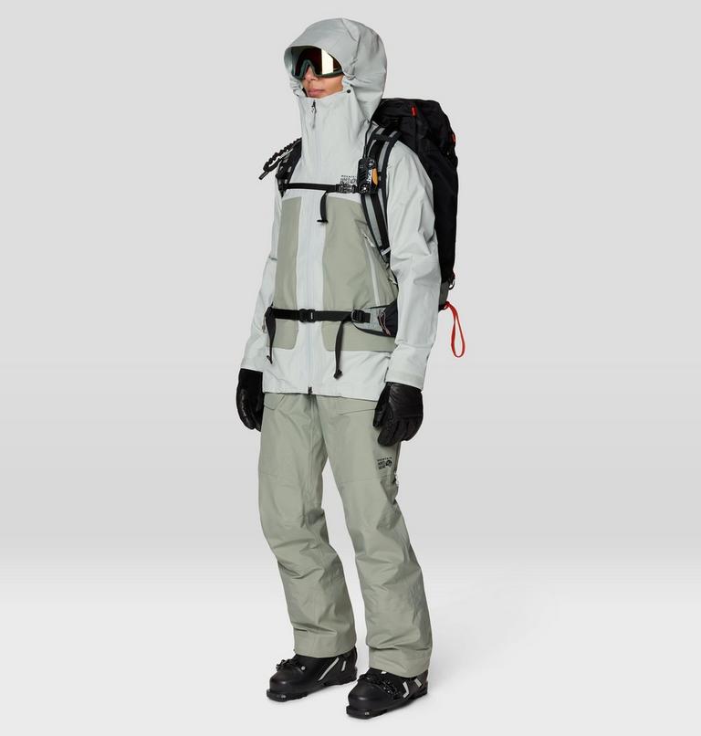 Women's Boundary Ridge GORE-TEX&reg; Bib, Color: Silt Grey, image 2