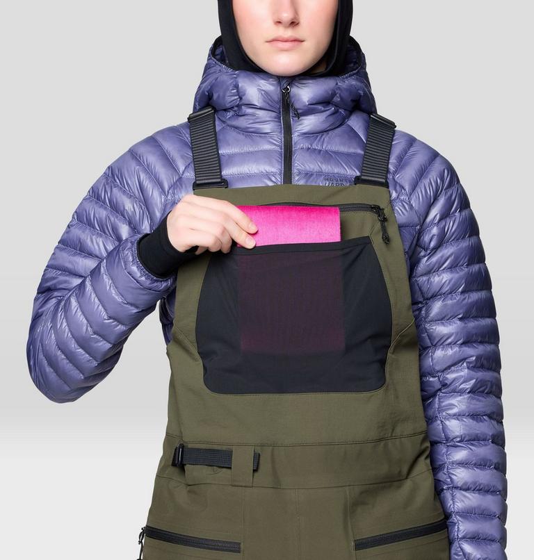 Women's Boundary Ridge GORE-TEX Bib, Color: Dark Pine, image 6