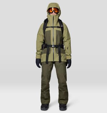 Women's Boundary Ridge GORE-TEX Bib, Color: Dark Pine, image 4