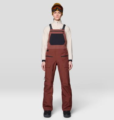 Women's Boundary Ridge GORE-TEX Bib, Color: Bourbon Brown, image 1