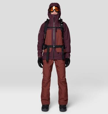 Women's Boundary Ridge GORE-TEX Bib, Color: Bourbon Brown, image 2