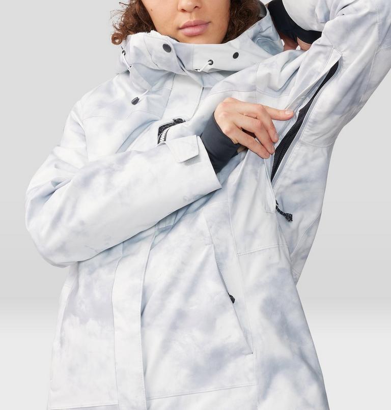 Women's Powder Maven Jacket, Color: Glacial Ice Dye Print, image 8