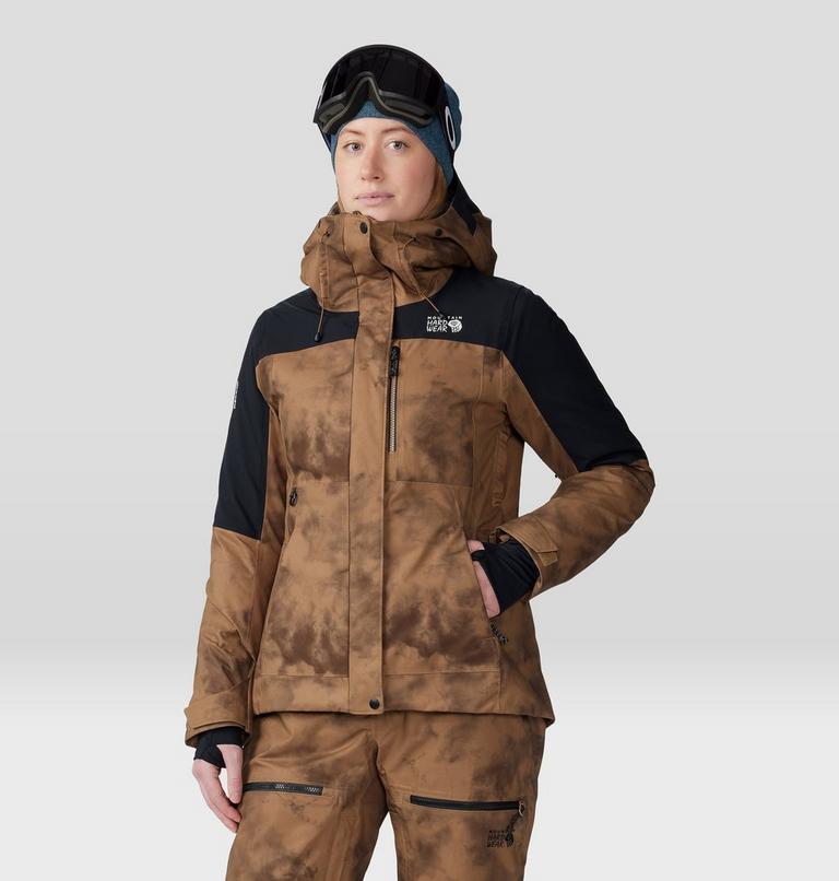 Manteau Powder Maven Femme, Color: Corozo Nut Ice Dye Print, image 12