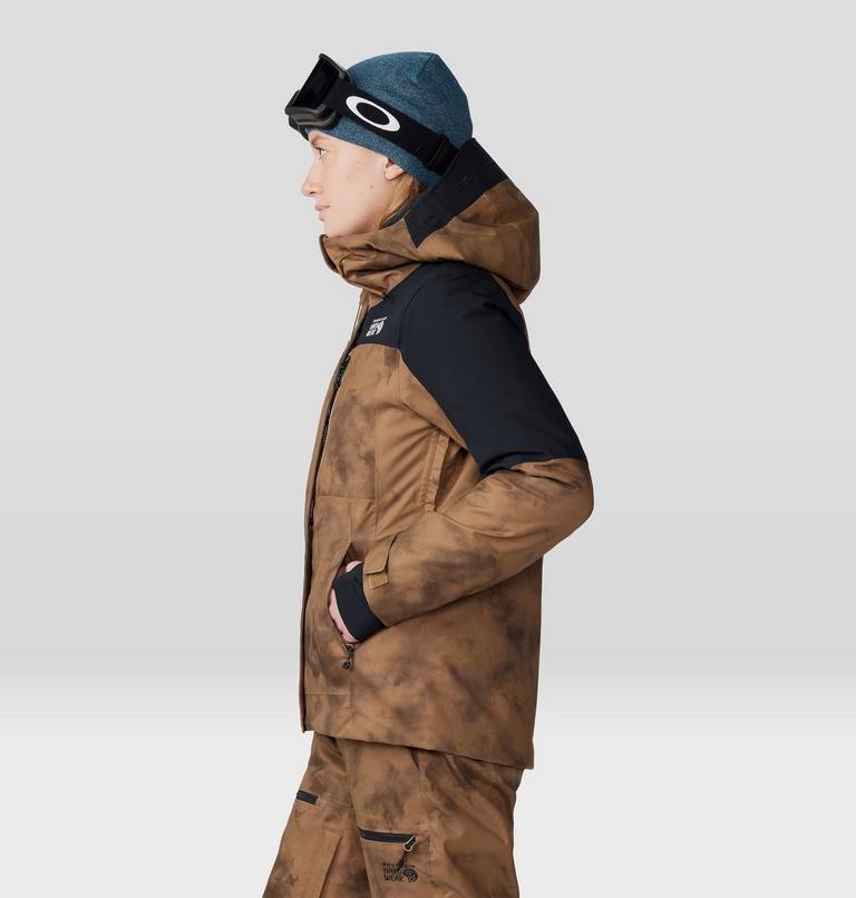 Manteau Powder Maven Femme, Color: Corozo Nut Ice Dye Print, image 3
