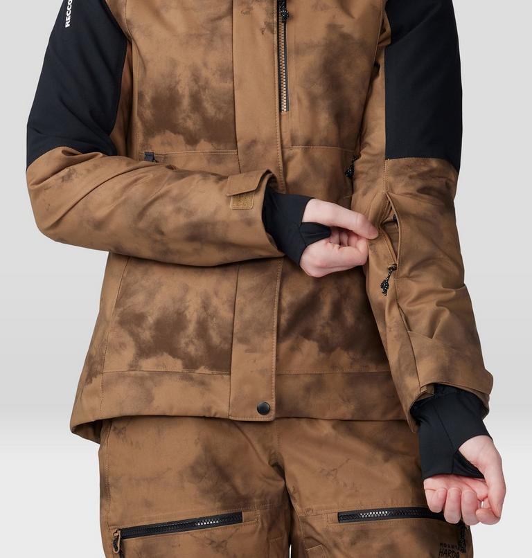 Manteau Powder Maven Femme, Color: Corozo Nut Ice Dye Print, image 8