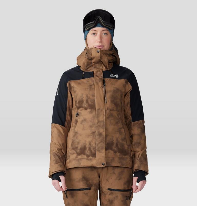 Manteau Powder Maven Femme, Color: Corozo Nut Ice Dye Print, image 1