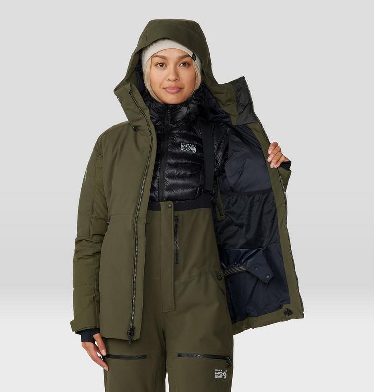 Women's Powder Maven Down Jacket, Color: Dark Pine, image 12