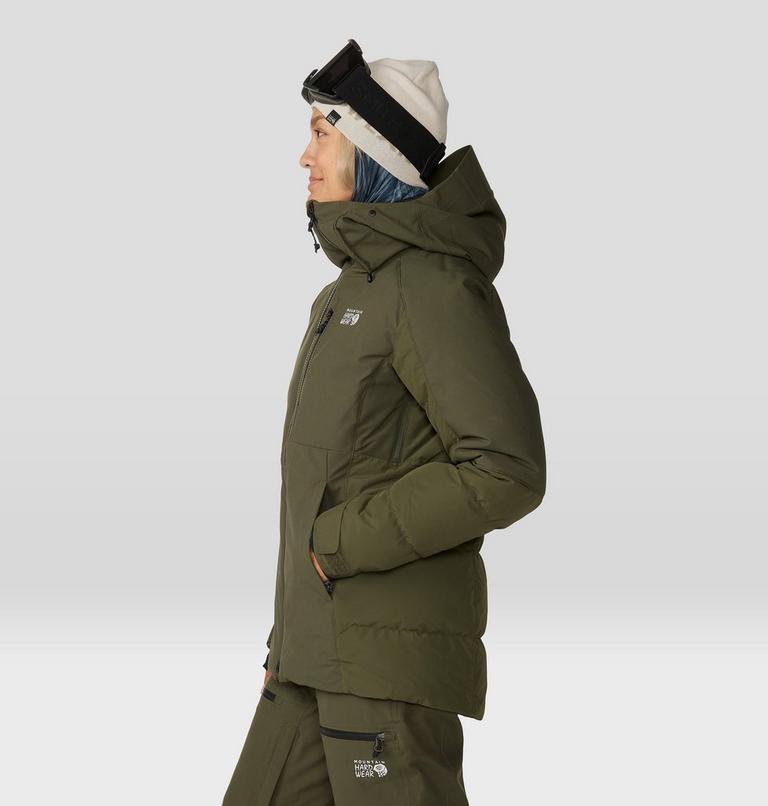 Women's Powder Maven Down Jacket, Color: Dark Pine, image 3