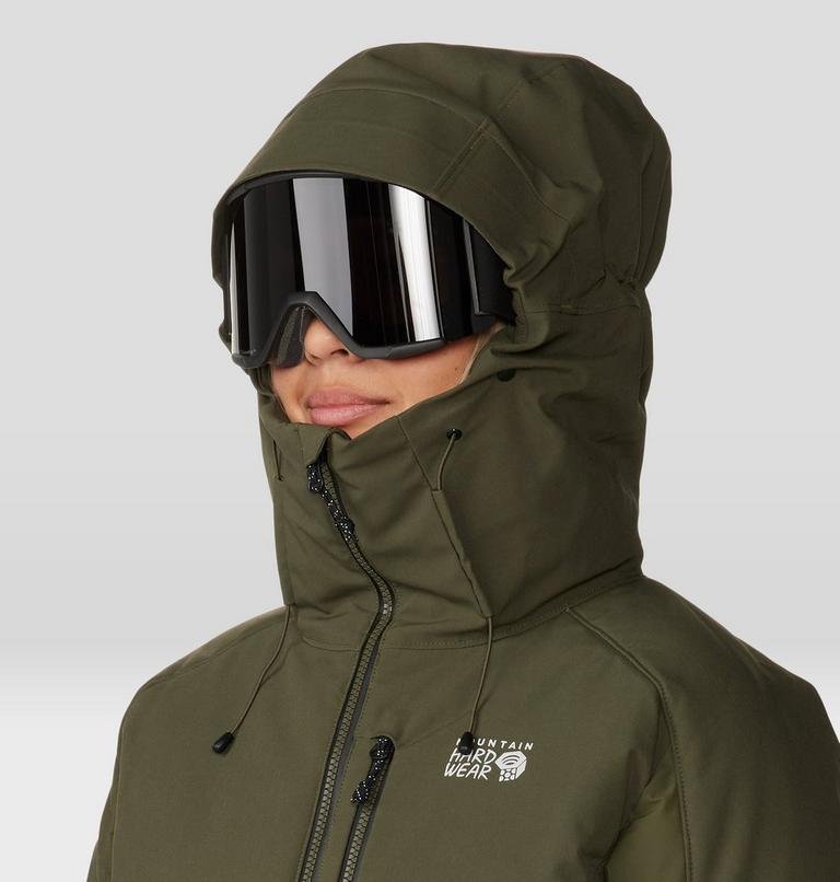 Women's Powder Maven Down Jacket, Color: Dark Pine, image 6