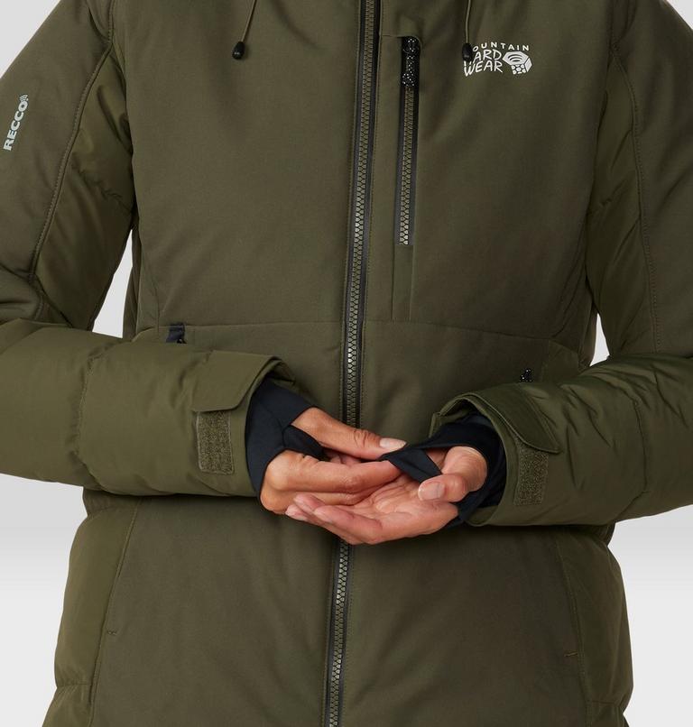 Women's Powder Maven Down Jacket, Color: Dark Pine, image 8