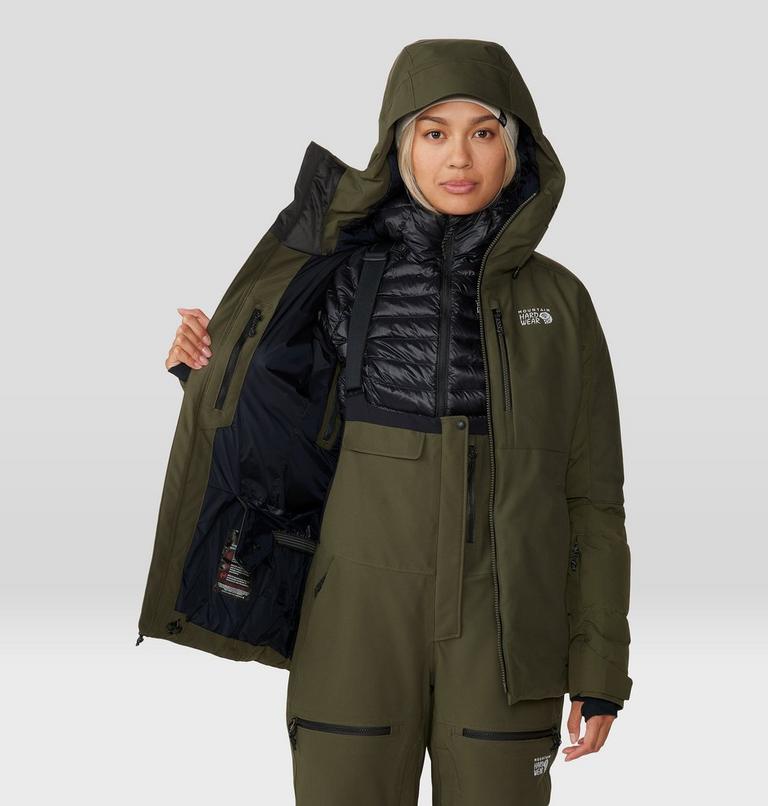 Women's Powder Maven Down Jacket, Color: Dark Pine, image 11