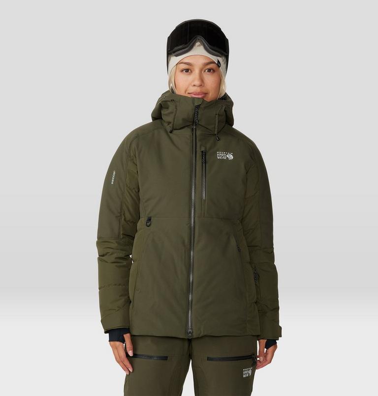 Women's Powder Maven Down Jacket, Color: Dark Pine, image 1