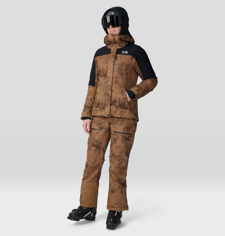 Women's Powder Maven Bib, Color: Corozo Nut Ice Dye Print, image 15