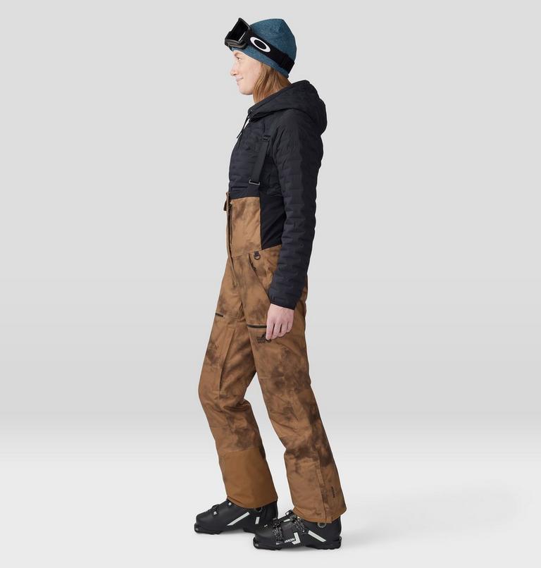 Women's Powder Maven Bib, Color: Corozo Nut Ice Dye Print, image 3