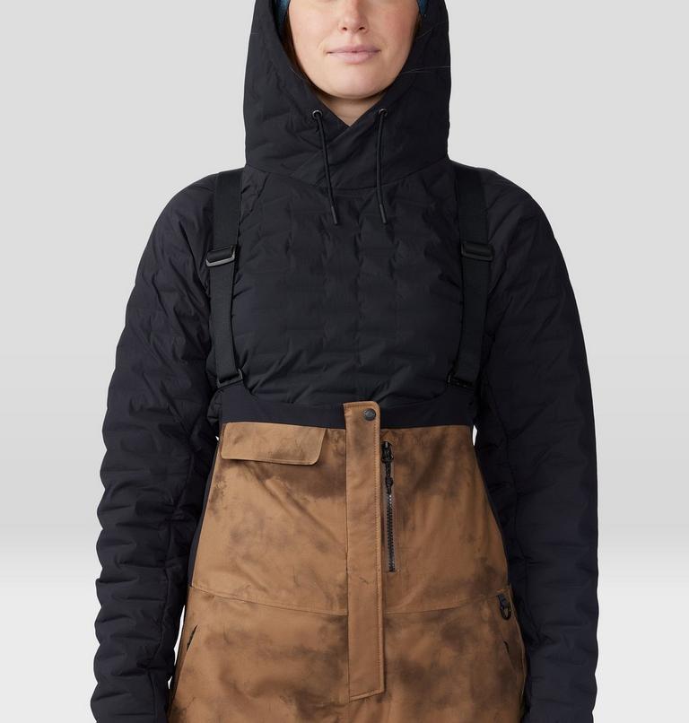 Women's Powder Maven Bib, Color: Corozo Nut Ice Dye Print, image 4