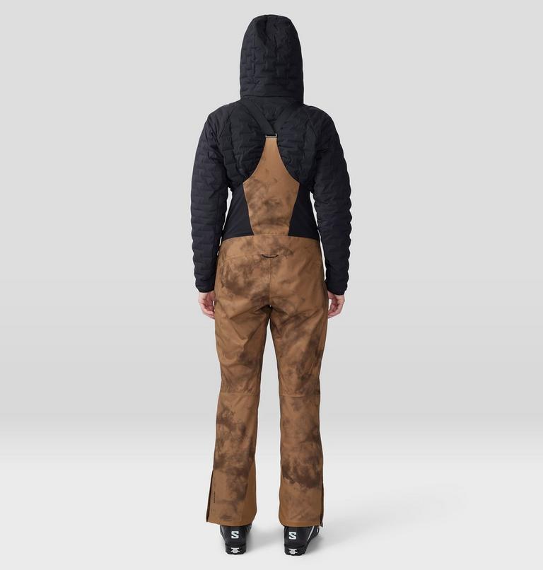 Women's Powder Maven Bib, Color: Corozo Nut Ice Dye Print, image 2