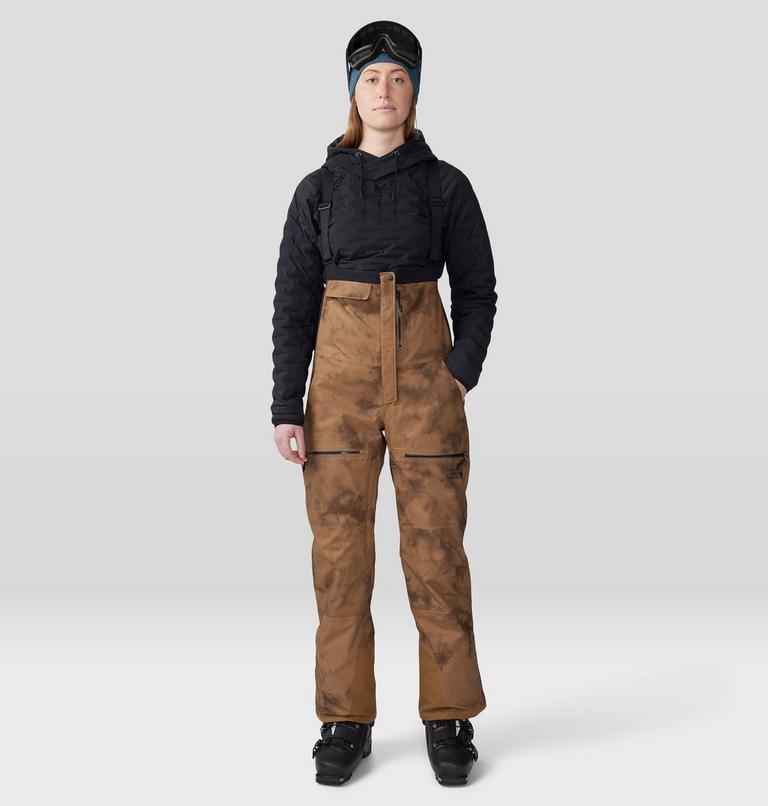 Women's Powder Maven Bib, Color: Corozo Nut Ice Dye Print, image 1