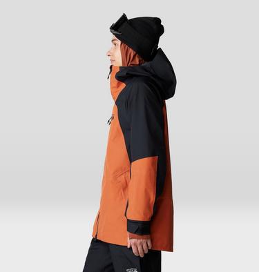 Men's Boundary Ridge GORE-TEX Jacket, Color: Raw Carnelian, Black, image 3