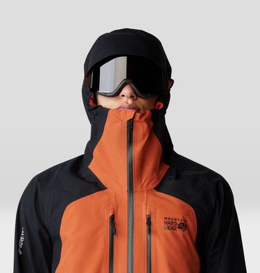 Men's Boundary Ridge GORE-TEX Jacket, Color: Raw Carnelian, Black, image 4