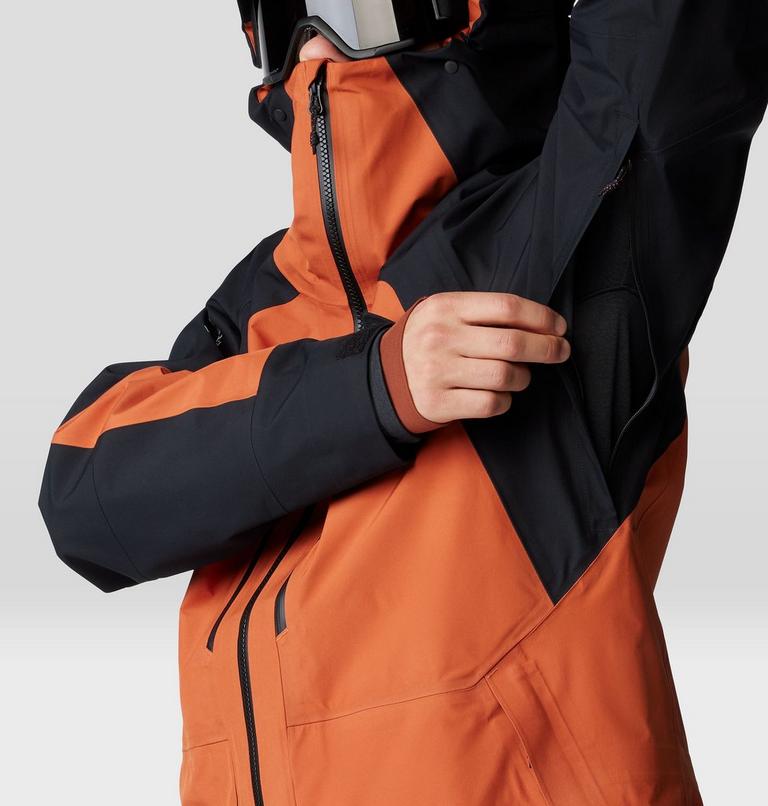 Men's Boundary Ridge GORE-TEX Jacket, Color: Raw Carnelian, Black, image 8