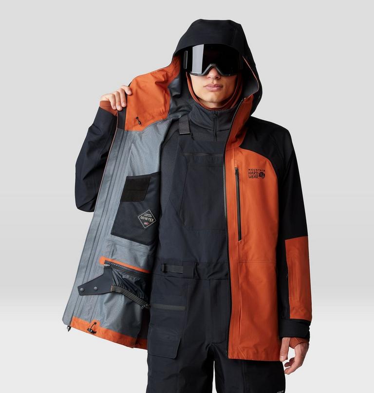 Men's Boundary Ridge GORE-TEX Jacket, Color: Raw Carnelian, Black, image 9