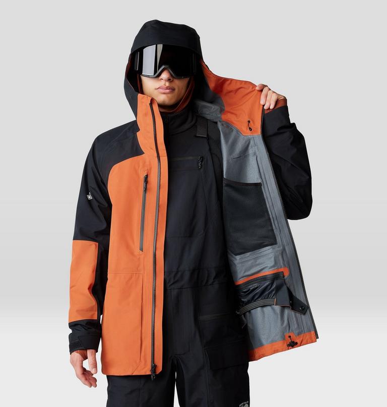 Men's Boundary Ridge GORE-TEX Jacket, Color: Raw Carnelian, Black, image 10