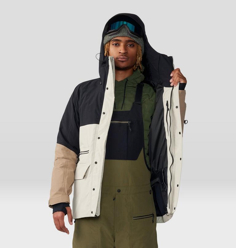 Men's First Tracks Jacket, Color: Sandblast, Traildust, image 12