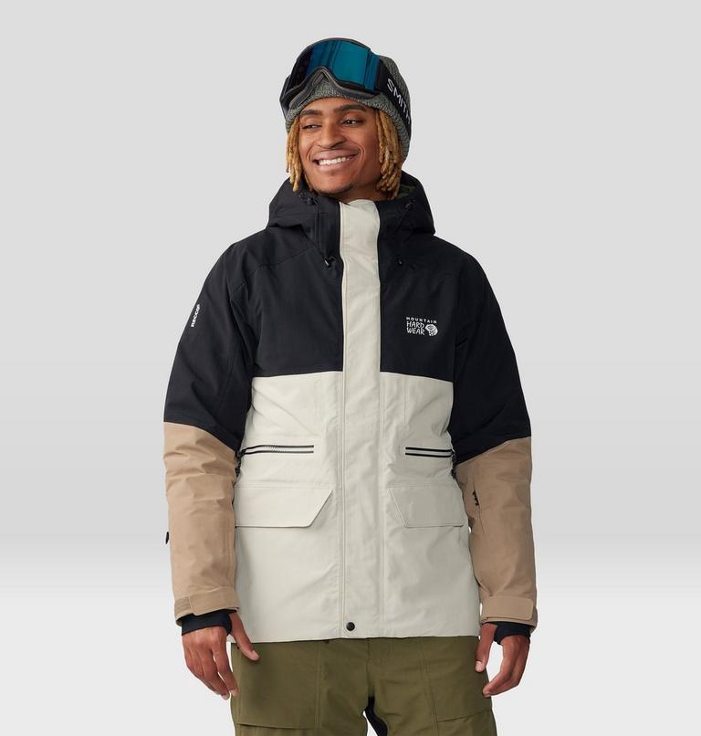 Men's First Tracks Jacket, Color: Sandblast, Traildust, image 13