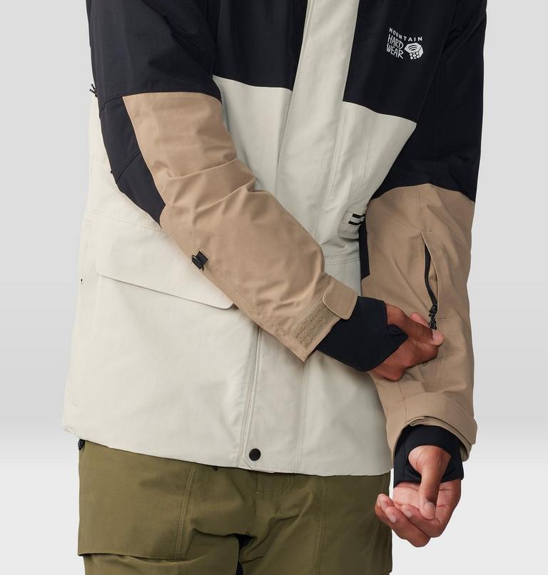 Men's First Tracks Jacket, Color: Sandblast, Traildust, image 9