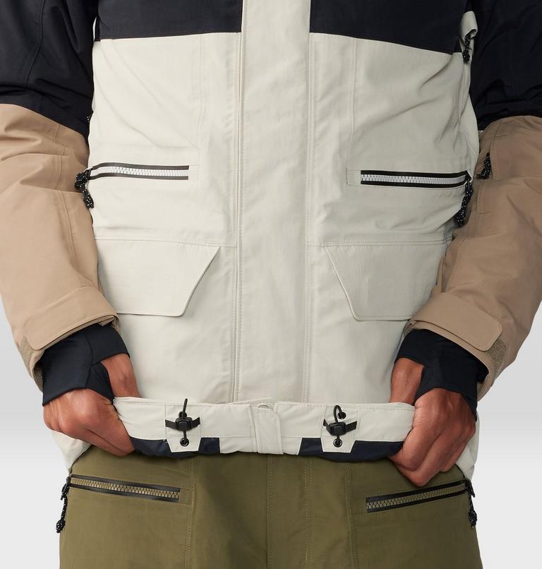 Men's First Tracks Jacket, Color: Sandblast, Traildust, image 10