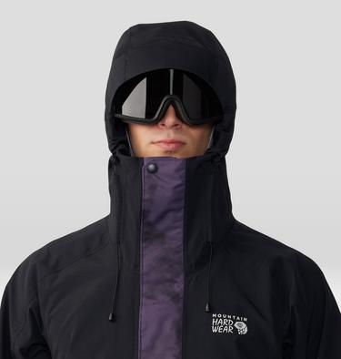 Men's First Tracks Jacket, Color: Blurple Ice Dye Print, image 4